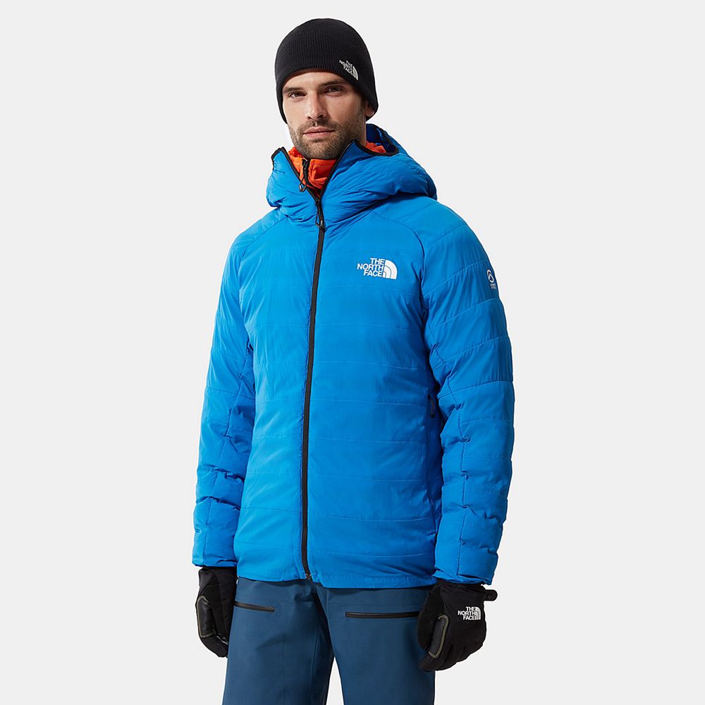 The North Face Winter Jacket Mens Australia - The North Face L3 50/50 Hooded Blue Mountaineering (SO